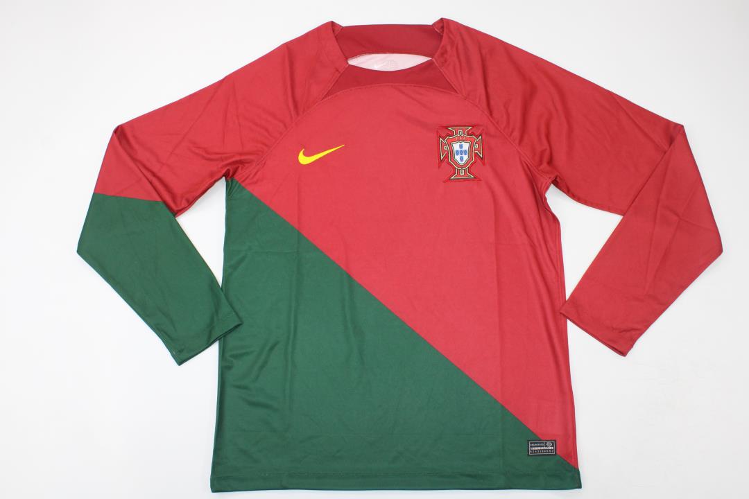 AAA Quality Portugal 2022 World Cup Home Long Soccer Jersey